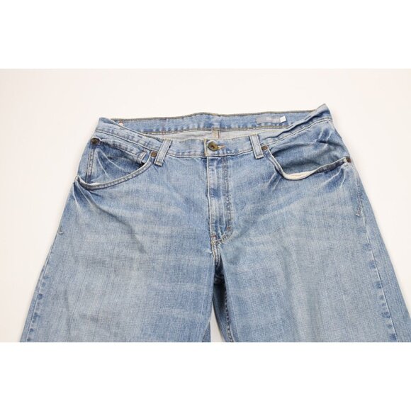 Vintage Y2K Levis Silvertab Mens 36x30 Faded Baggy Fit Wide Leg Denim Jeans Blue - Picture 2 of 15